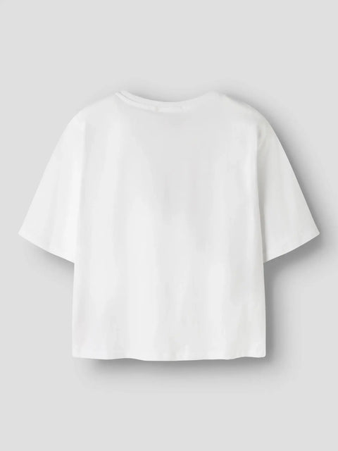 Name it Short T-Shirt Zitrone weiß