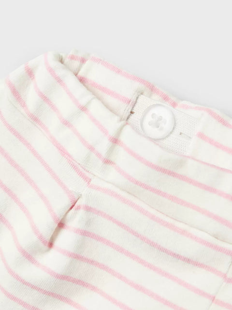 Name it Shorts Streifen rosa/weiß