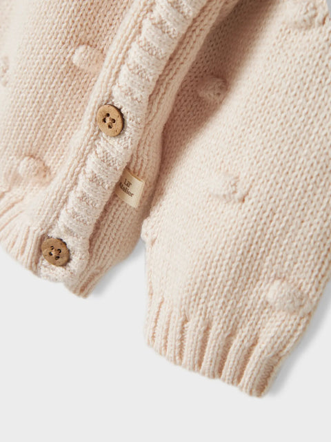 Lil' Atelier Strickjacke creme