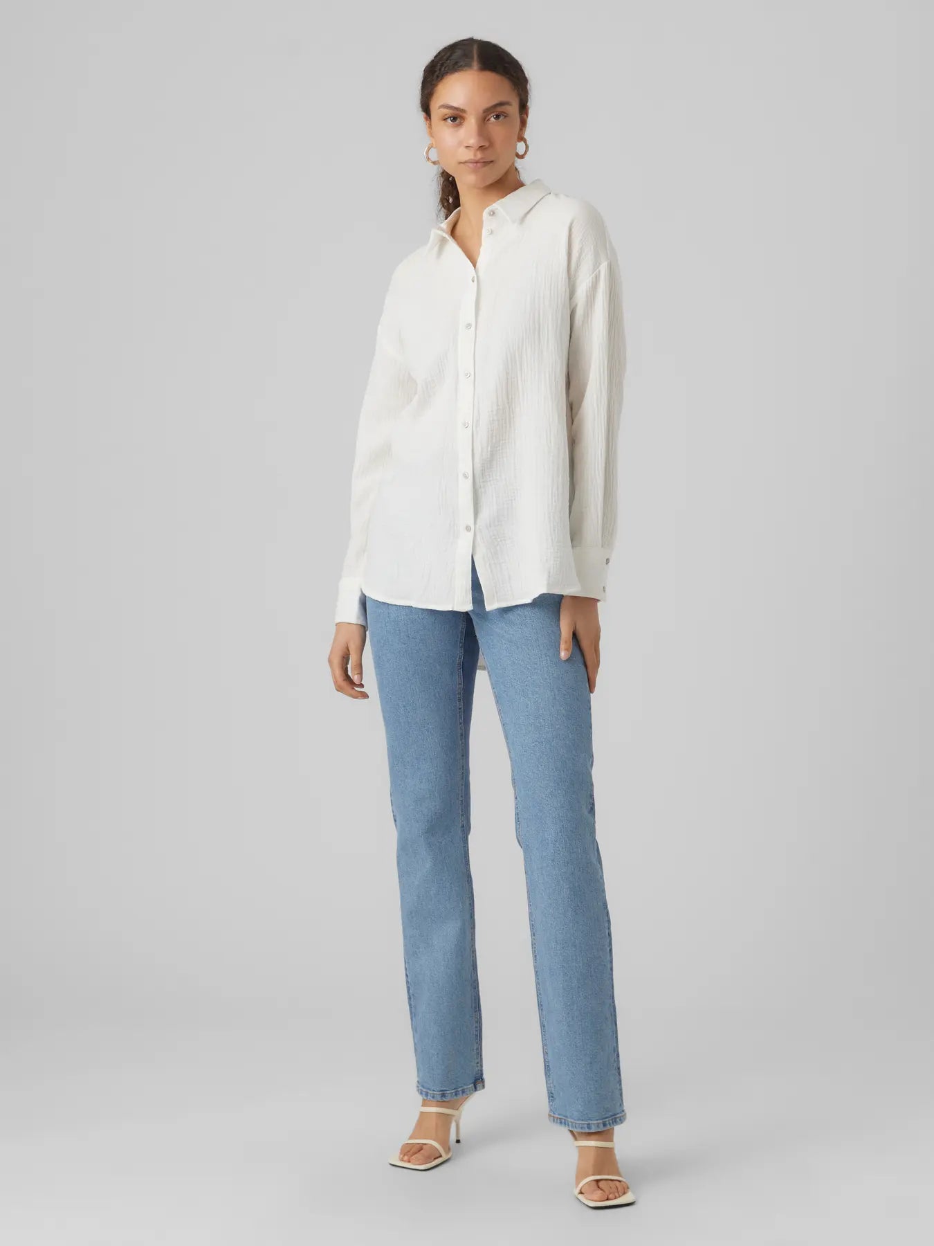 Vero Moda Musselin Bluse Snow White