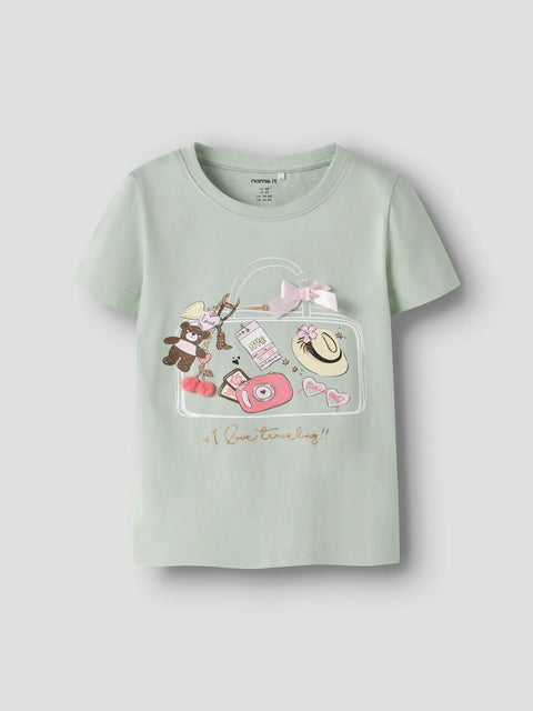 Name it T-Shirt Traveling aqua