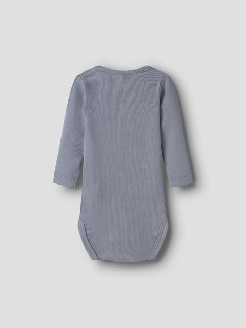 Name it Langarm Rib Body Knöpfe tradewinds