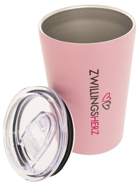 Zwillingsherz Thermo Becher "Zwillingsherz" rosa