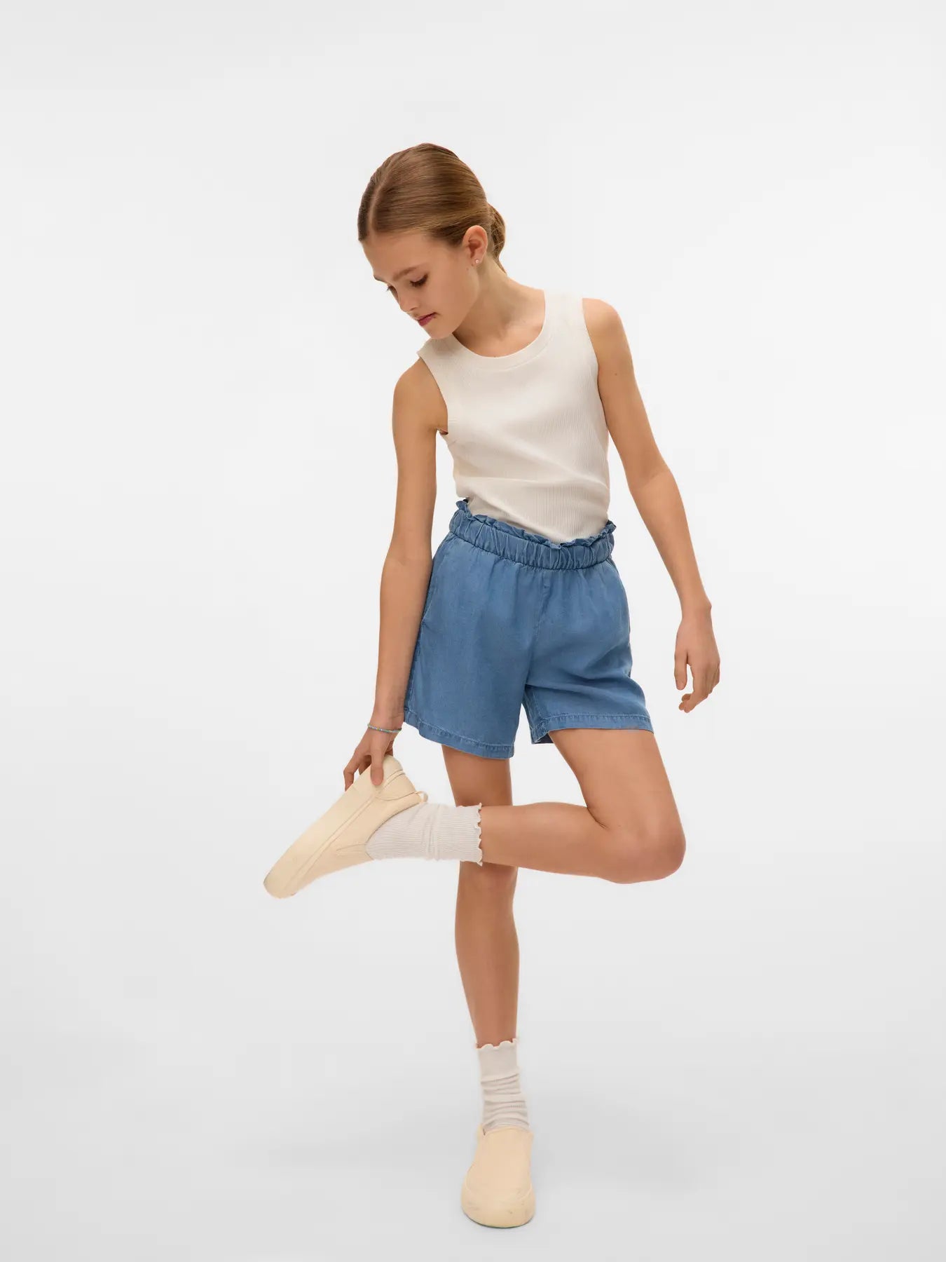 Vero Moda Girls Jeans Shorts medium blue