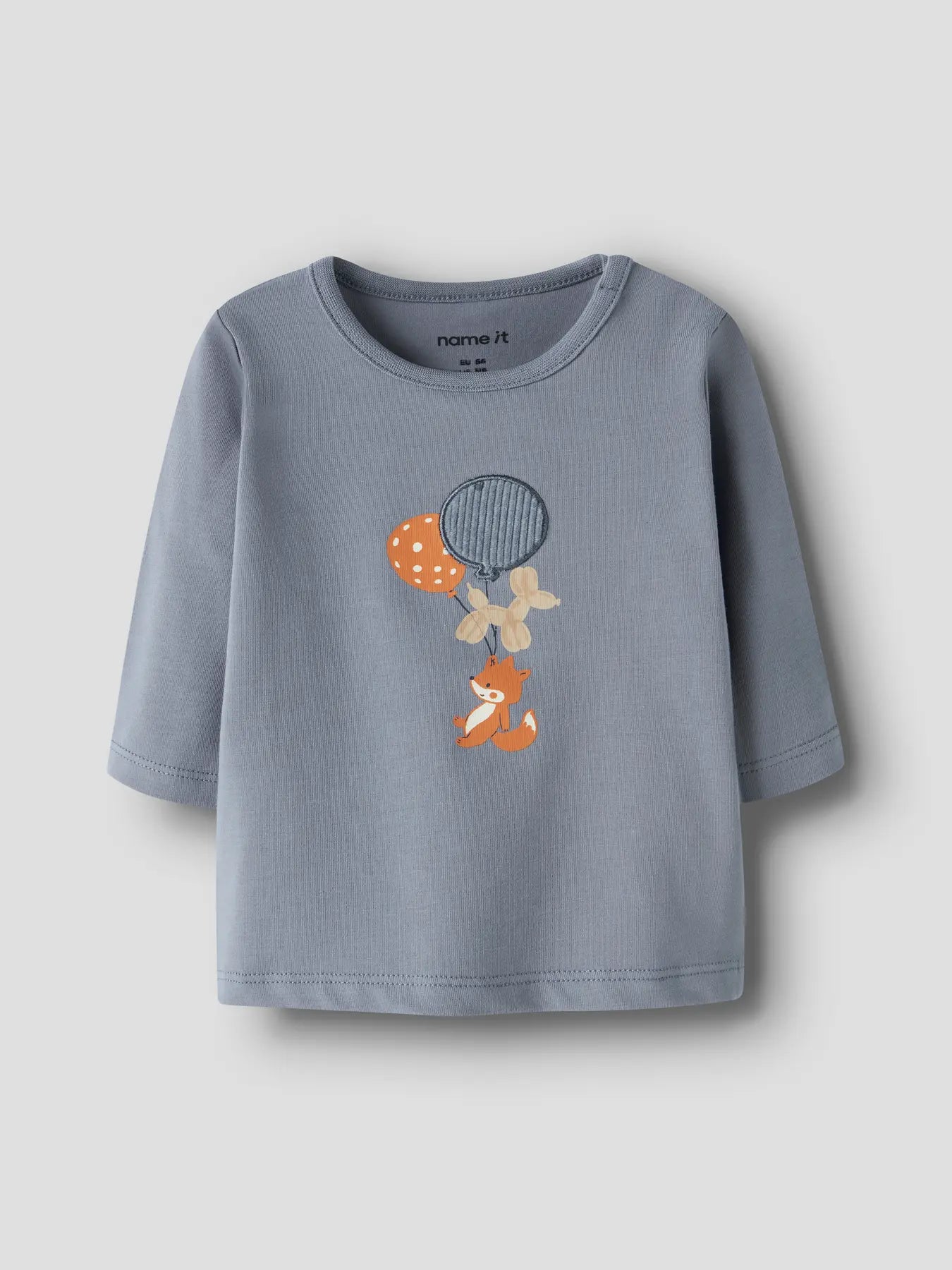 Name it Langarmshirt Fuchs mit Ballons tradewinds