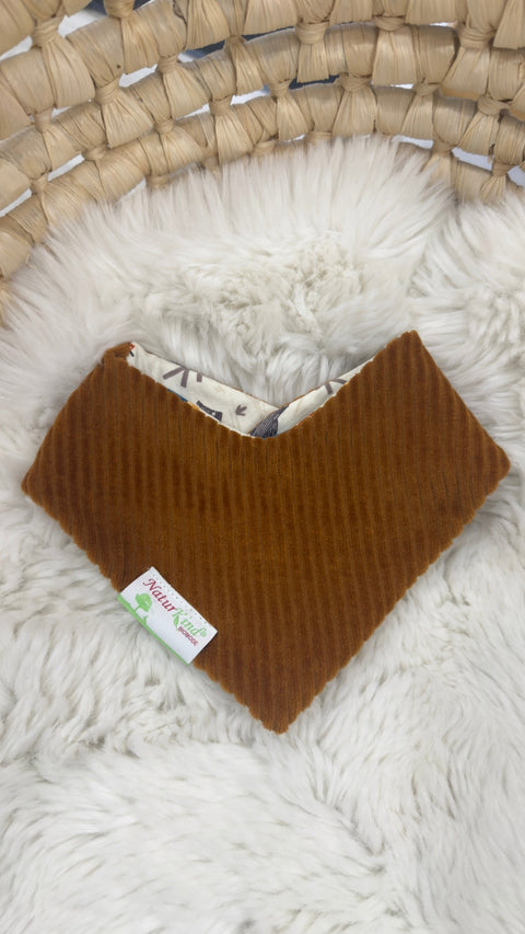 Wendehalstuch Cord Nicky karamell