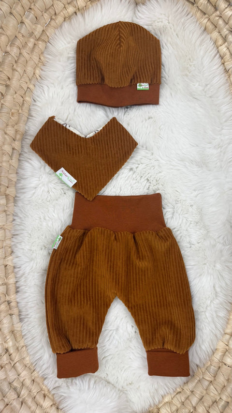 MitwachsSet für Babys - Cord Nicky karamell