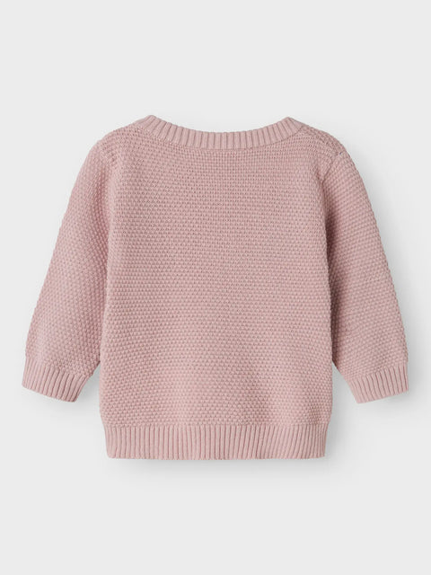 Name it Strickjacke Blumenwiese lilac