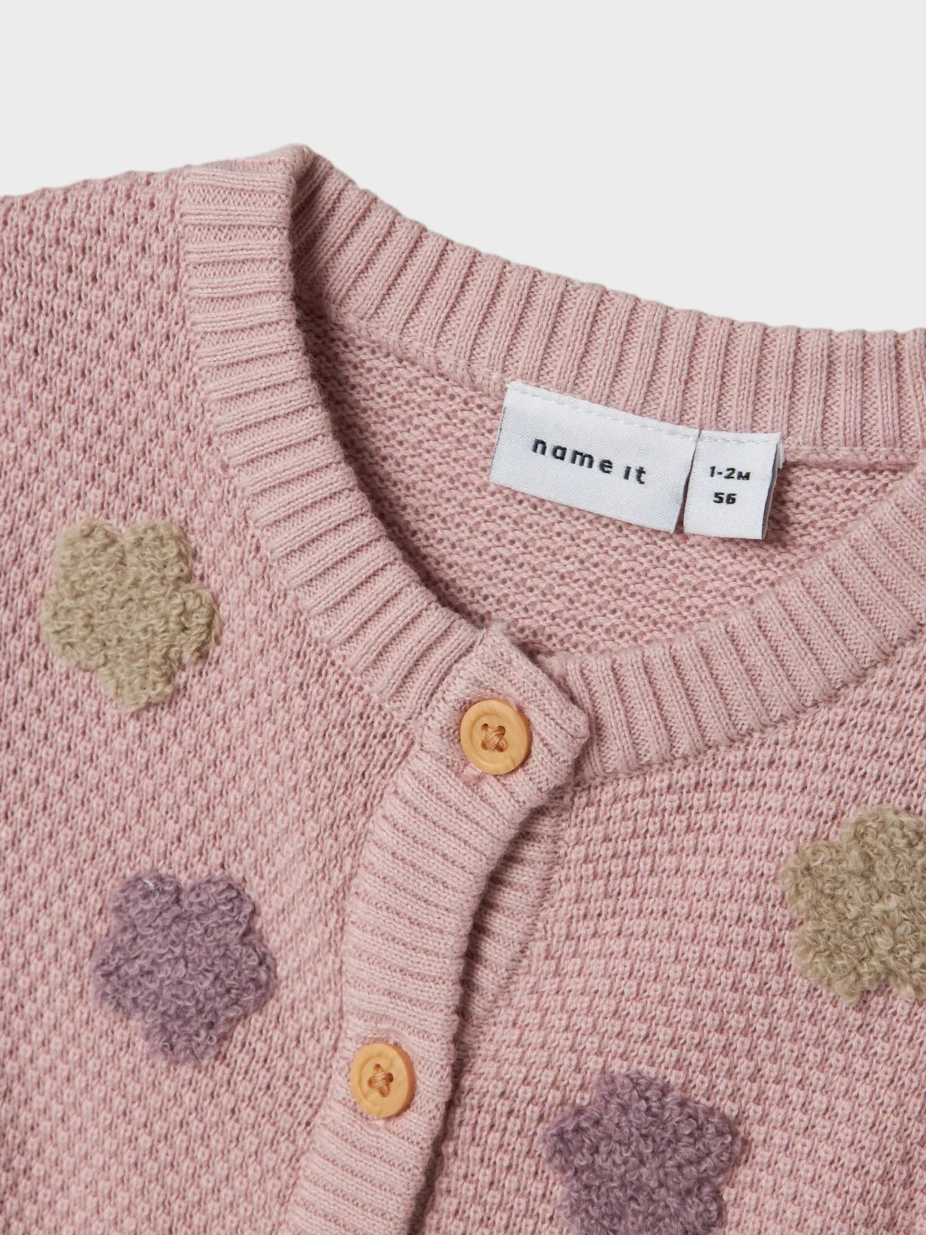 Name it Strickjacke Blumenwiese lilac