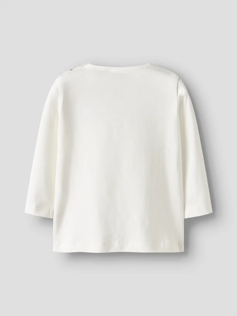 Name it Langarmshirt Igel cloud dancer