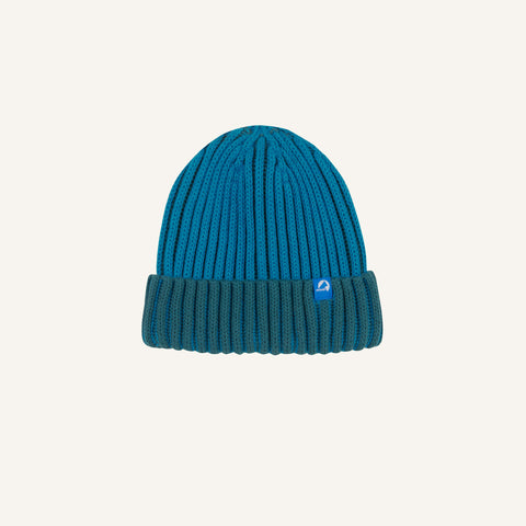 Finkid PIPPALOT Zweifarbiger Strick Beanie mosaic/deep teal