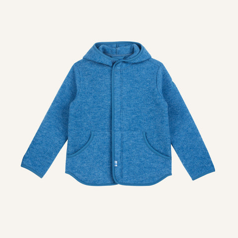 Finkid LUONTEVA Wollfleecejacke - Zip in Innenjacke bluestone