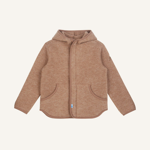 Finkid LUONTEVA Wollfleecejacke - Zip in Innenjacke camel