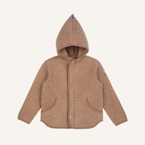 Finkid LUONTEVA Wollfleecejacke - Zip in Innenjacke camel