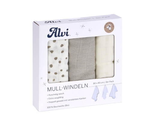 Alvi Mull Windeln Aqua Dots