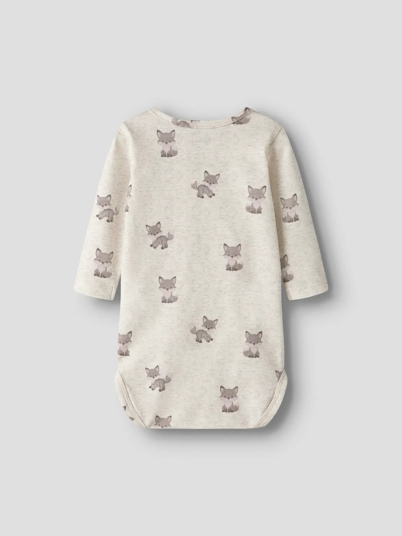 Name it Langarm Body Füchse beige meliert