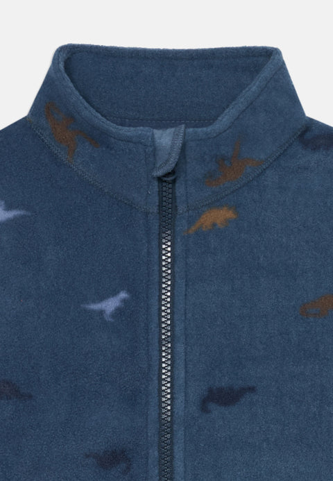 Name it Fleece Jacke Dinos blau