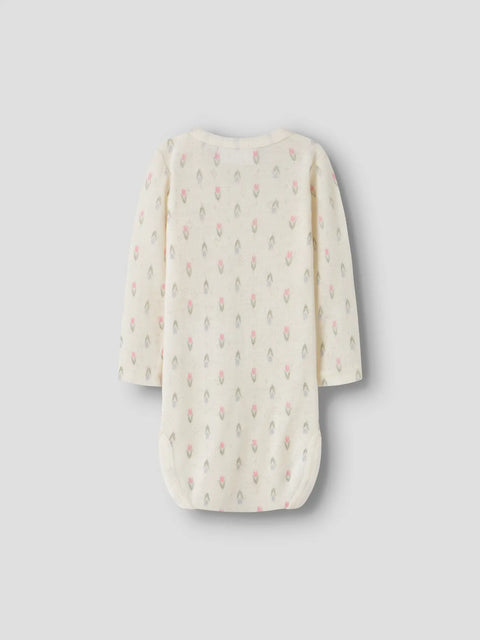 Name it Langarm Merino Body Tulpen coconut milk