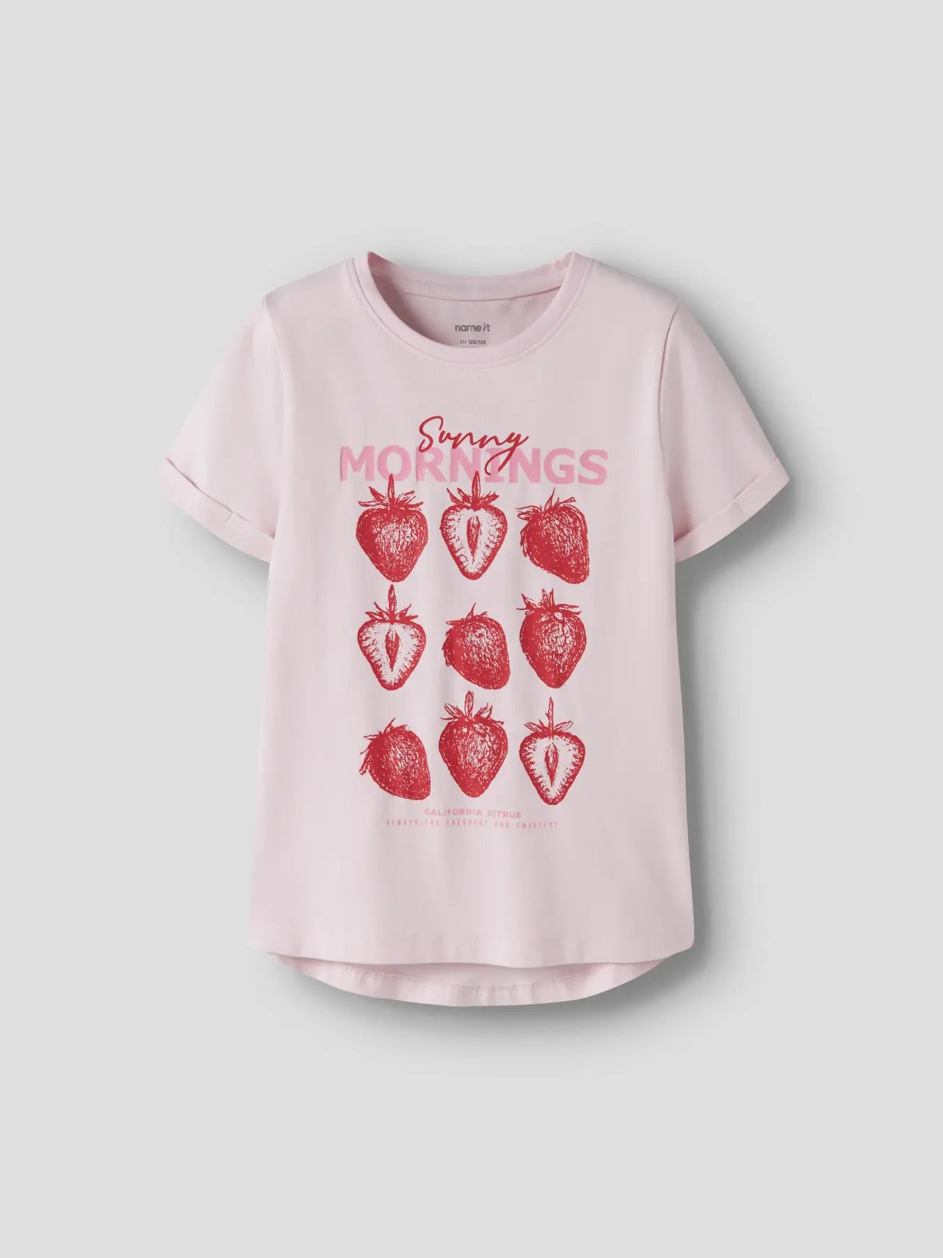 Name it T-Shirt Erdbeeren zartrosa