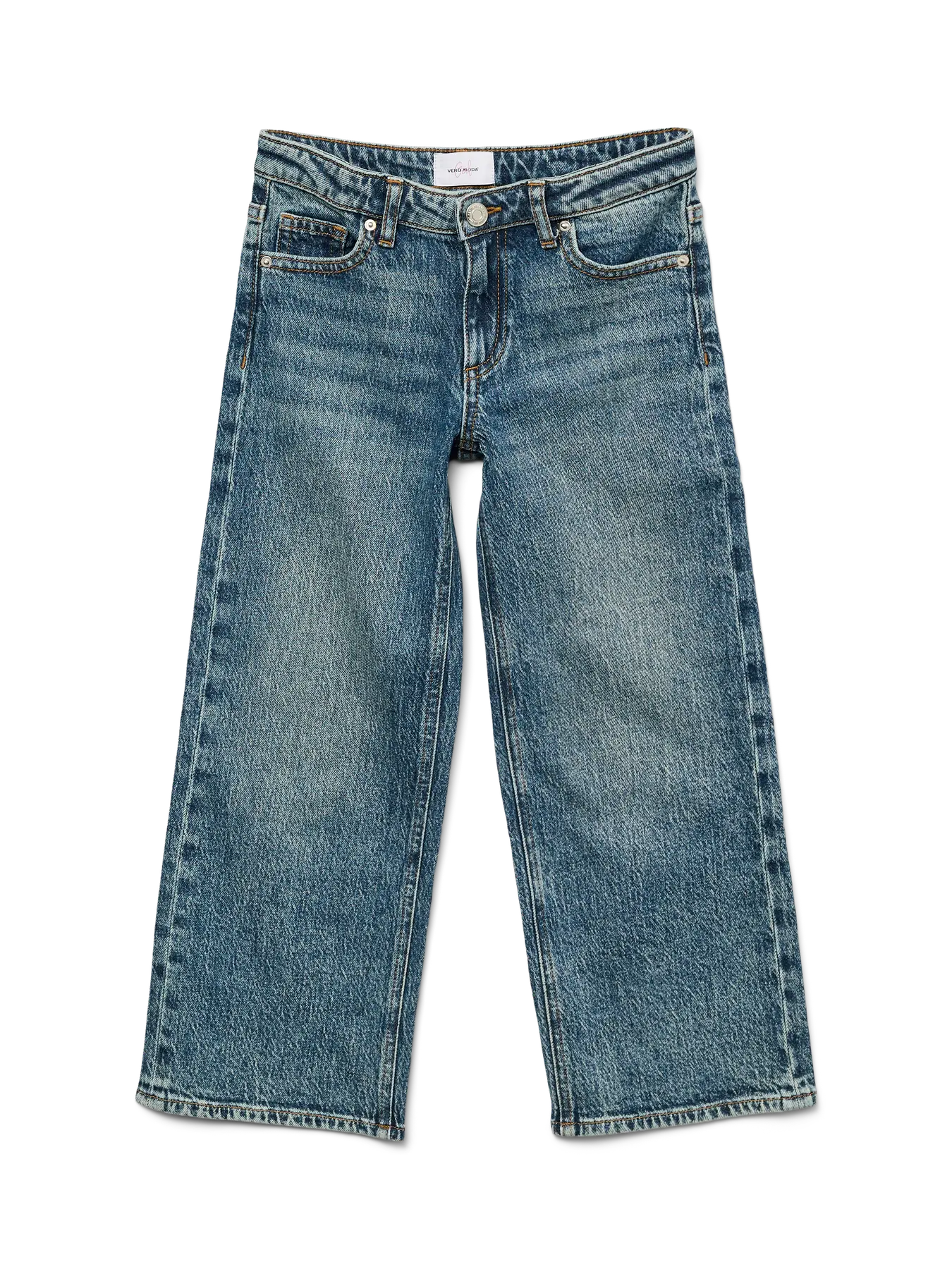 Vero Moda Girls Weite Jeans Medium Blue