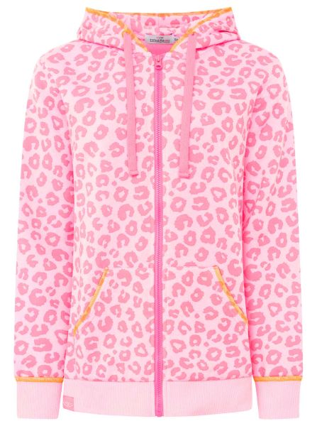 Zwillingsherz Hoodiejacke "Soft Leo" pink