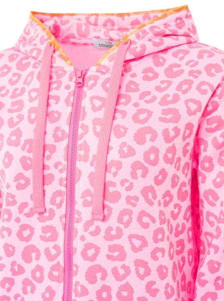 Zwillingsherz Hoodiejacke "Soft Leo" pink