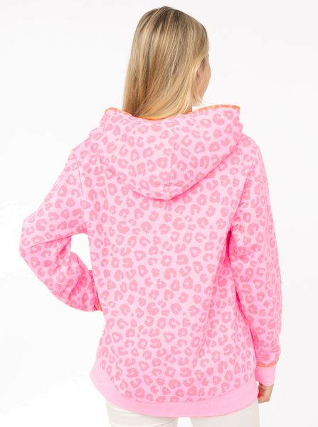 Zwillingsherz Hoodiejacke "Soft Leo" pink