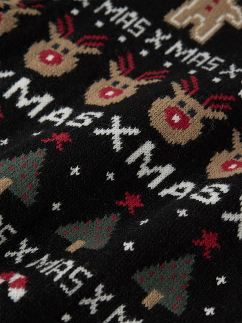 Name it XMAS Strickpullover schwarz