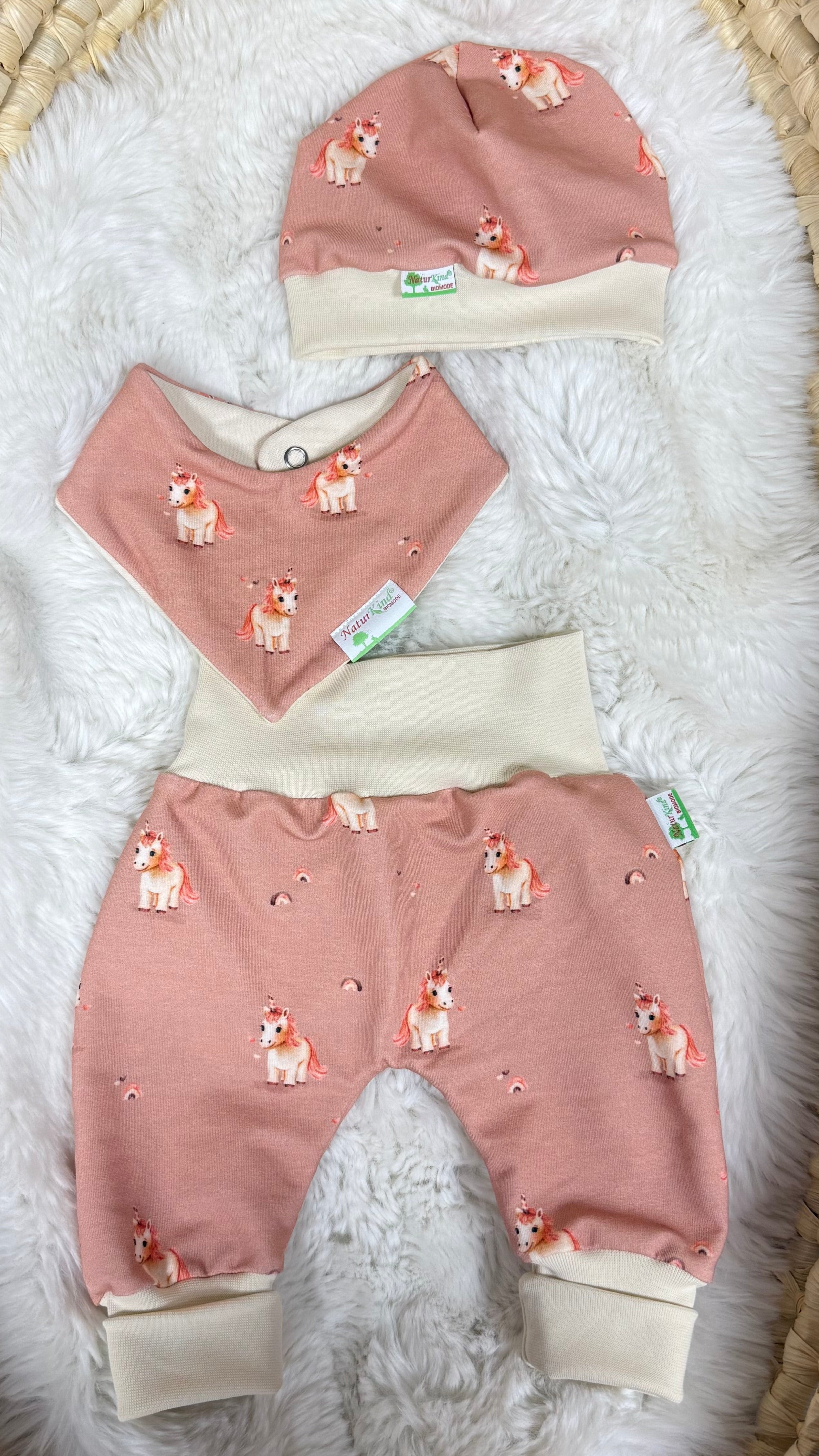 MitwachsSet für Babys - Kleine Träumerin Einhorn - altrosa ★exklusiv★