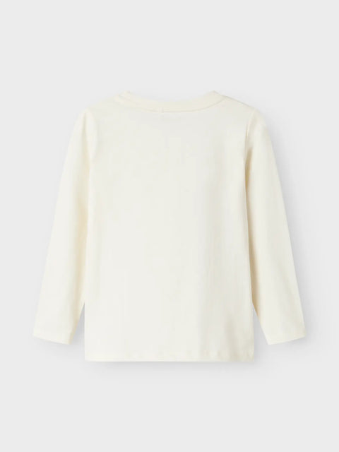 Name it Langarmshirt Blumen Mädchen cloud dancer