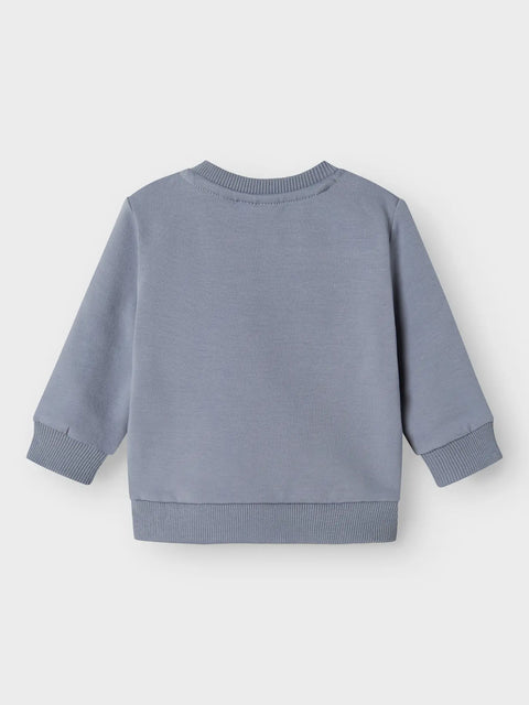 Name it Sweatshirt Igel blaugrau