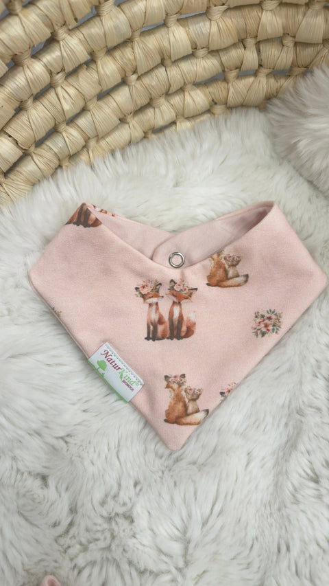 Wendehalstuch Blütenfuchs rosé peach