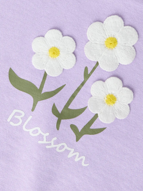 Name it Sweatshirt Blossom lavendel