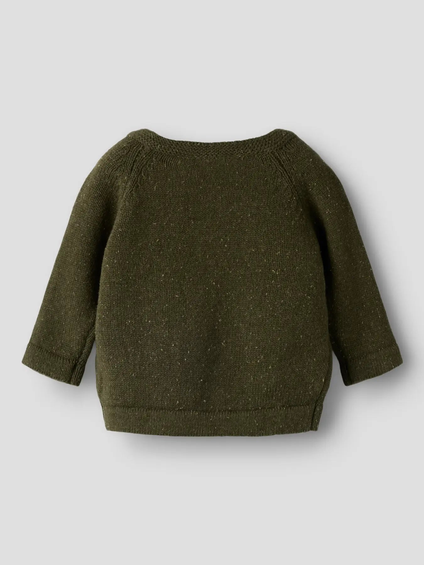 Name it Strickpullover Bärchen olive night