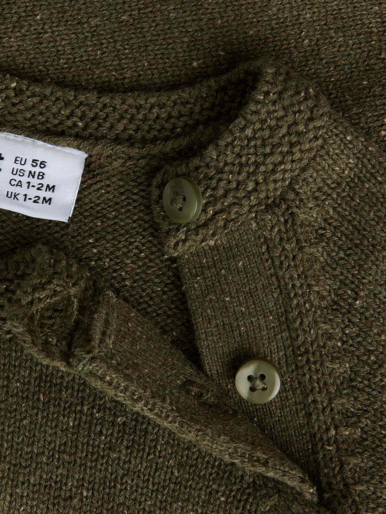 Name it Strickpullover Bärchen olive night
