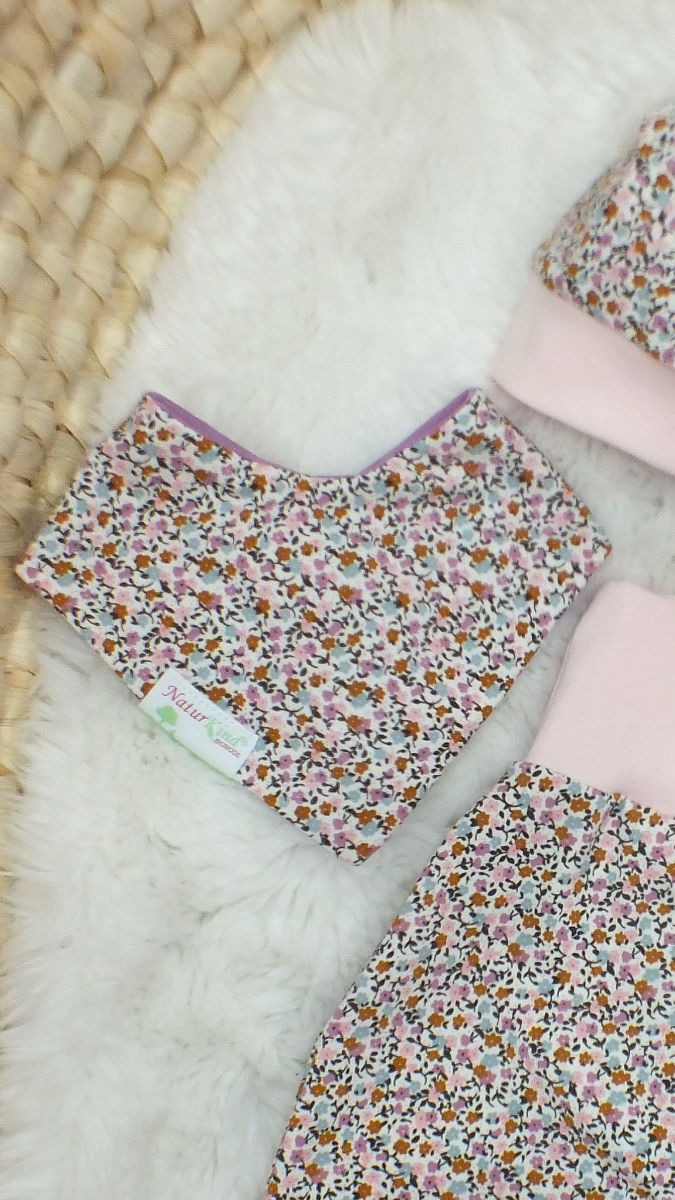 Wendehalstuch Mini Fleurs
