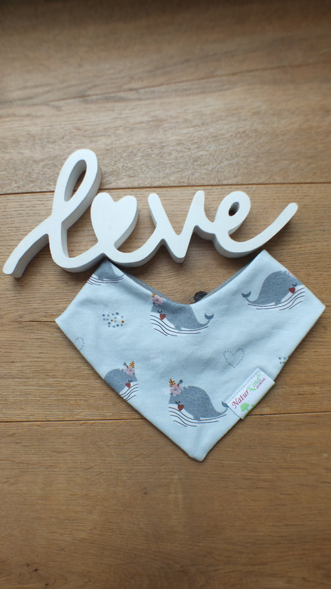 Wendehalstuch Blumige Wale