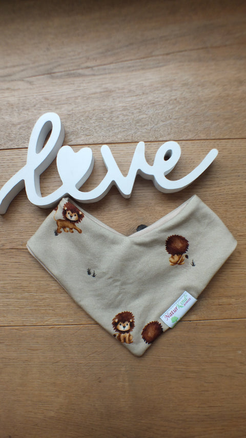 Wendehalstuch Vintage Löwe sand