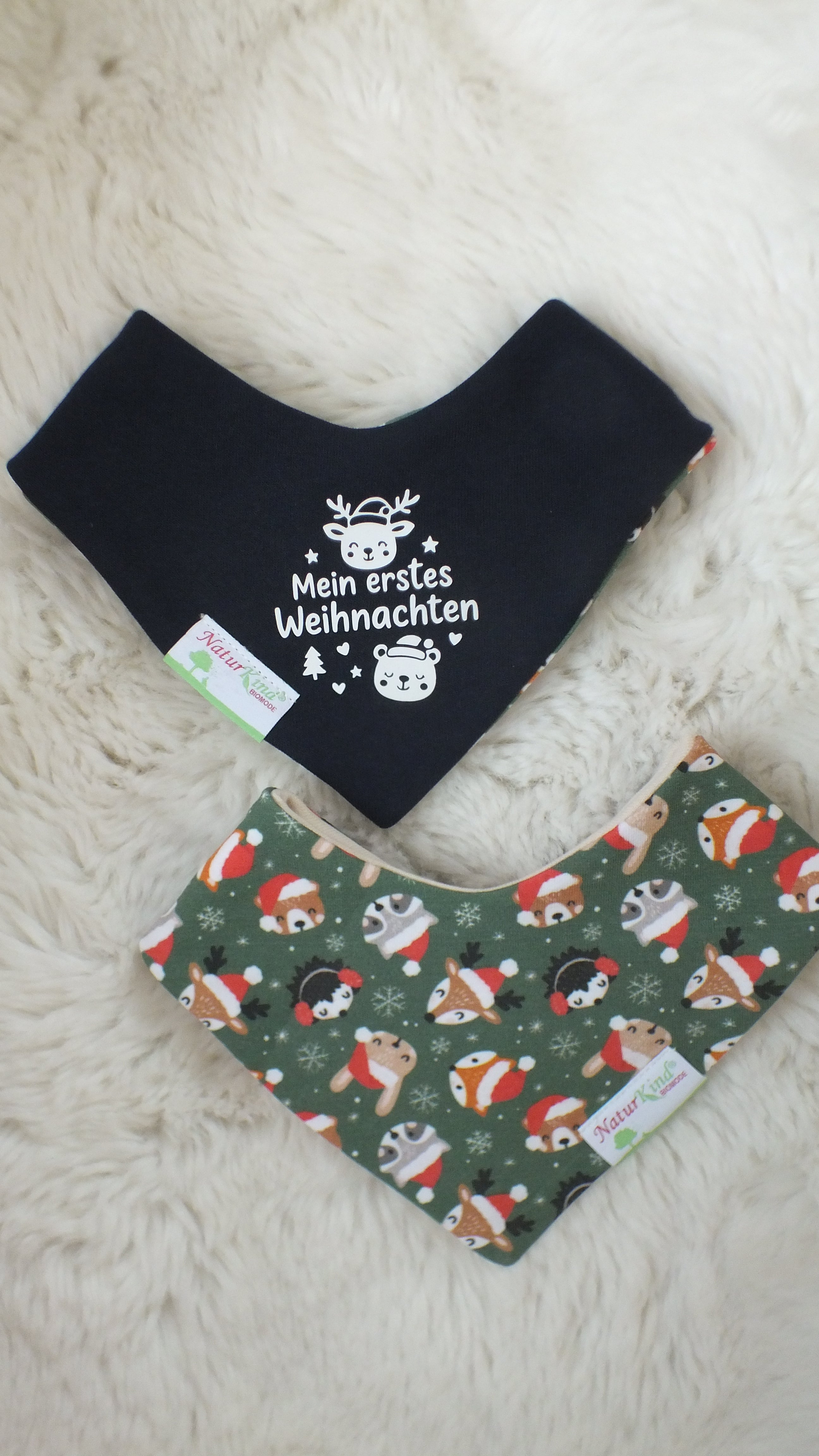 Wendehalstuch "Mein erstes Weihnachten"