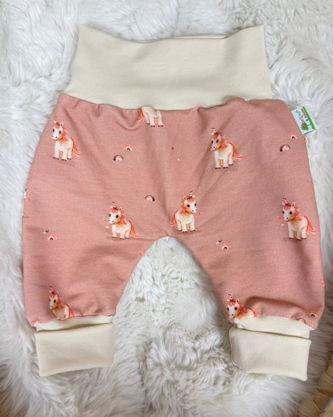 Naturkind Biomode® Mitwachshose -Kleines Träumer Einhorn altrosa- ★exklusiv★