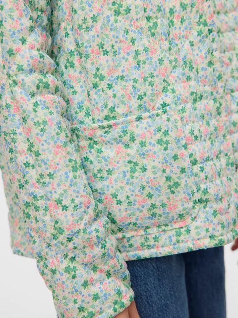 Vero Moda Girls Steppjacke Floral grün