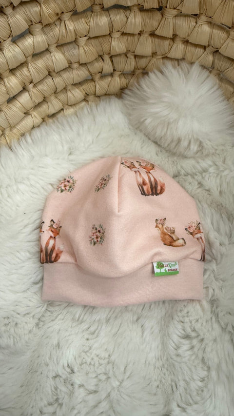 Bündchen Beanie Blütenfuchs rosé peach