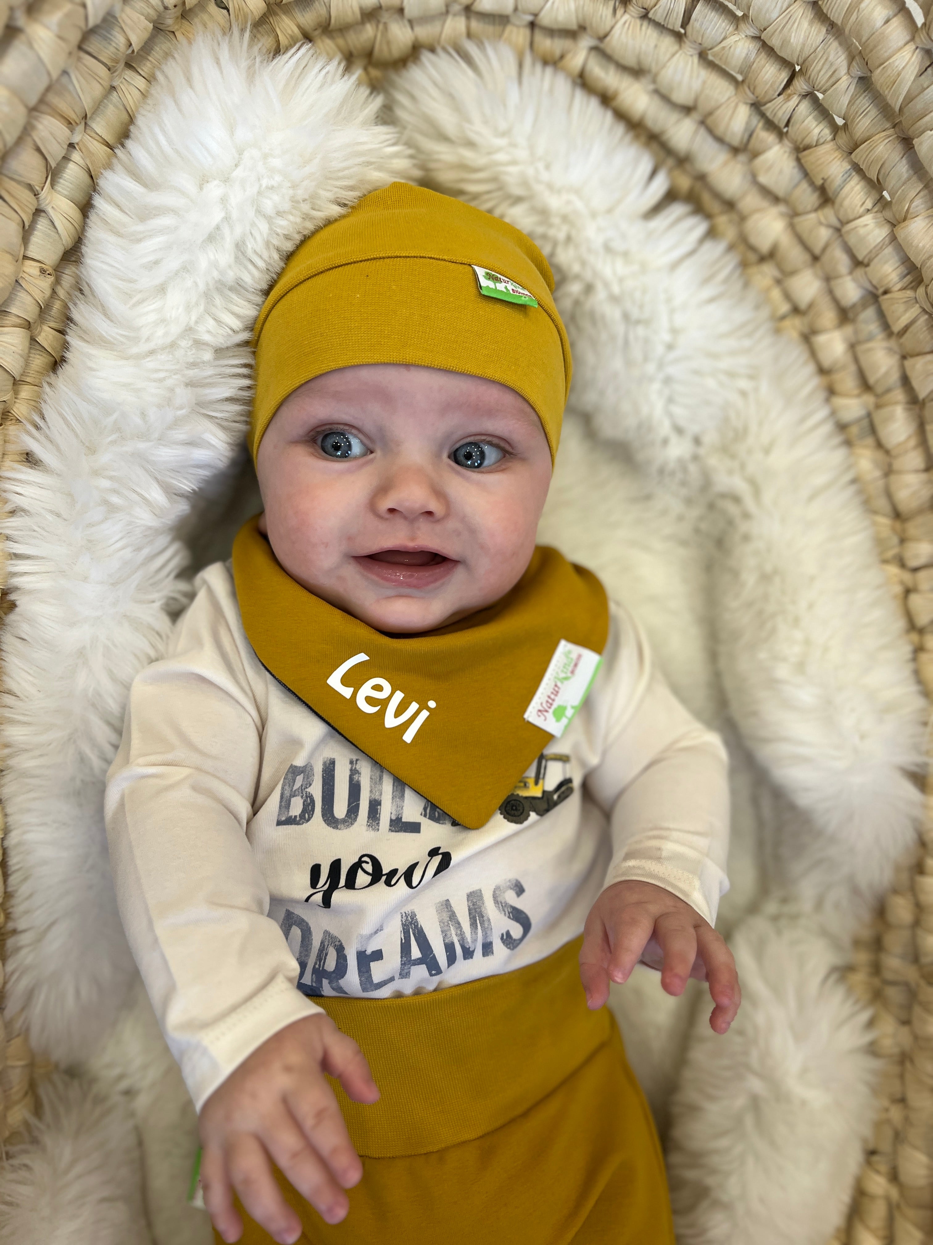 MitwachsSet für Babys - Uni senf