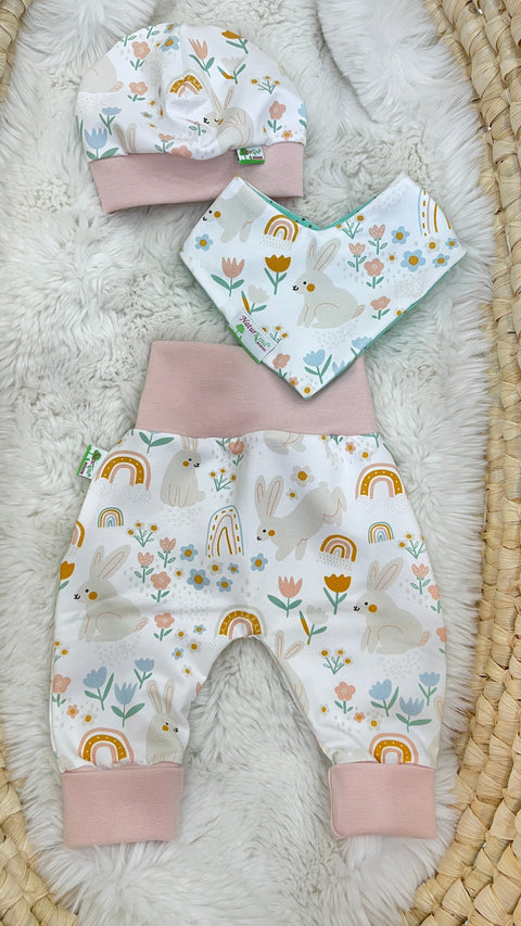 MitwachsSet für Babys - Süßes Häschen mit Druck "my first easter"