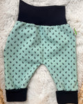 Mitwachshose Anker mint dunkelblau