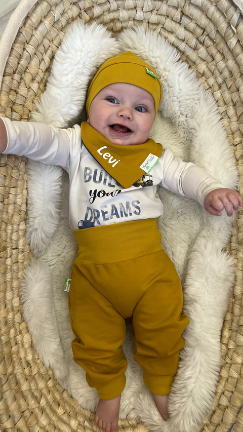 MitwachsSet für Babys - Uni senf