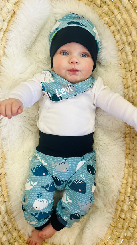 MitwachsSet für Babys - Babywale blau