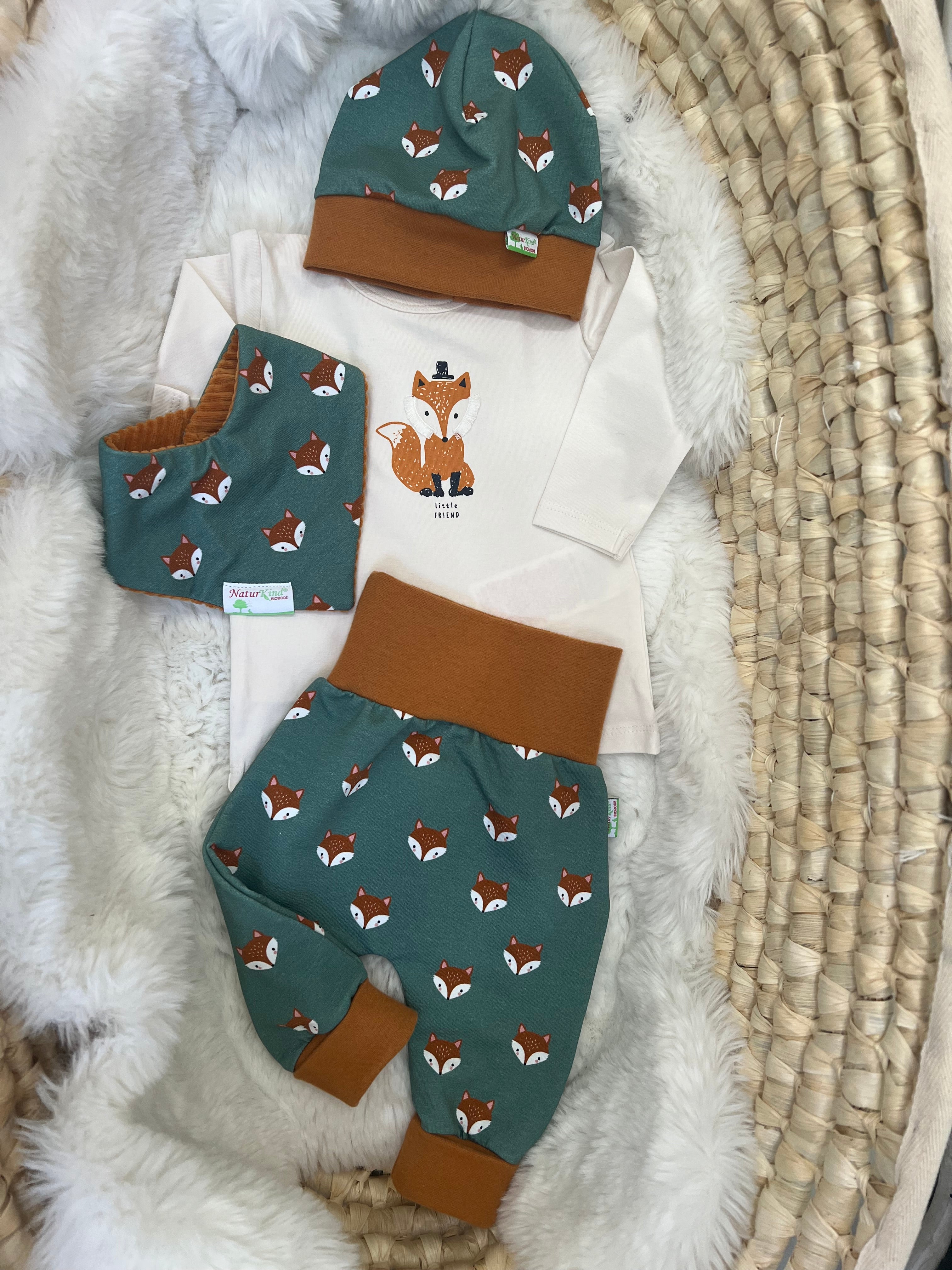 Bündchen Beanie Füchse mint