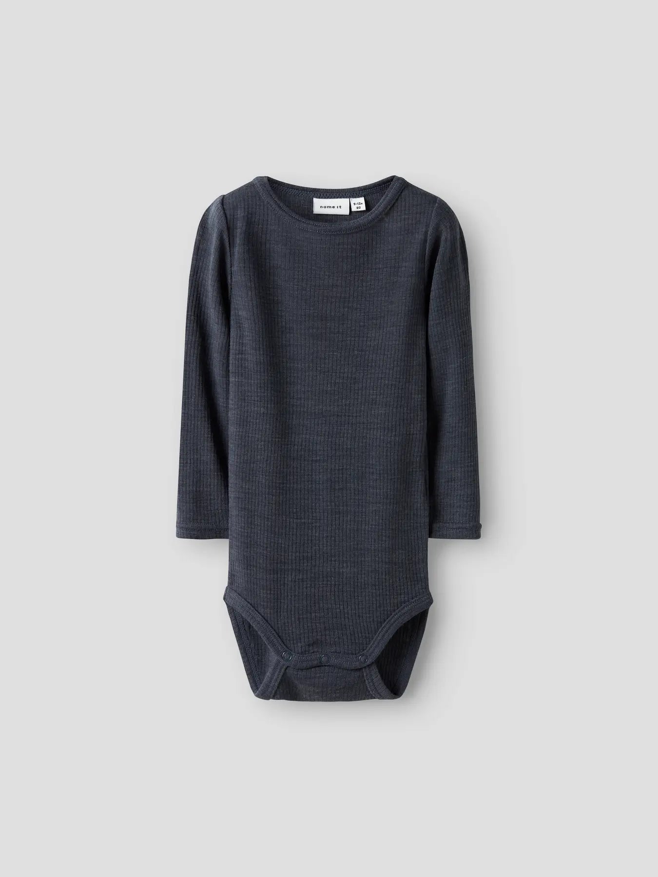 Name it Langarm Merino Body ombre blue