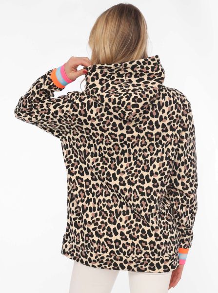 Zwillingsherz Hoodie "Leo Allover Neon Kante"